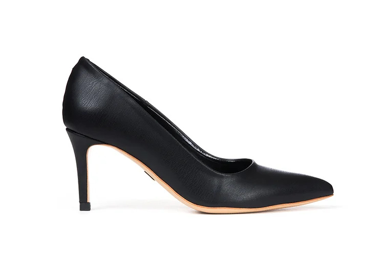 pointy-pump-apple-leather, pointy-high-heel, apple-leather-shoe